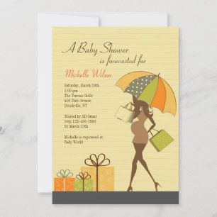 Mum-to-be Shower Invitation (Ebony)