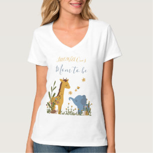 Mum to Be Wild One Cute Baby Animals T-Shirt