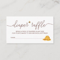 Mum to Bee baby shower diaper raffle