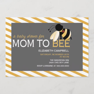 Mum-to-BEE Baby Shower Invitation - honeycomb