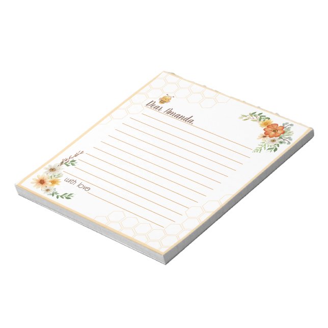 Mum to bee Baby to bee Time Capsule Notepad (Rotated)