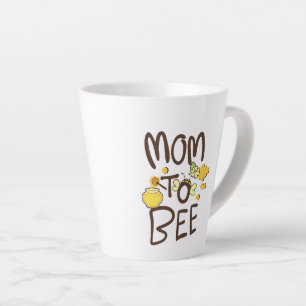 Mum to Bee with Cartoon Decoration Latte Mug