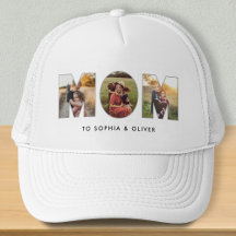 Mum To Kids Names & Photos Trucker Hat