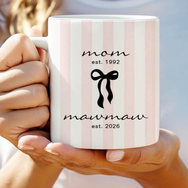 Mum to Mawmaw Est Mug with Bow (Creator Uploaded)