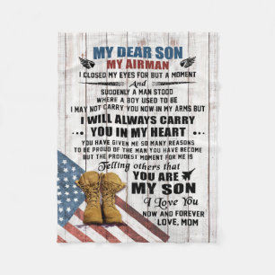 Mum To My dear son AF Fleece Blanket