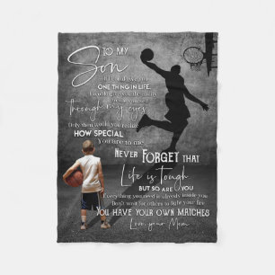 Mum To My Son If I Could Fleece Blanket