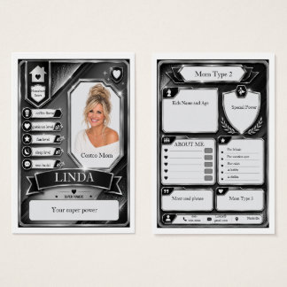 Mum Trading Card in Black Blaze Craze