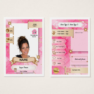 Mum Trading Card in Classic Blush Luxe