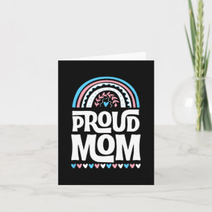 Mum Transgender Pride Flag Mothers Day Bohemian  Card
