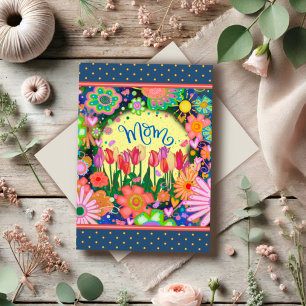 Mum Tulips Pretty Unique Happy Mother’s Day Card