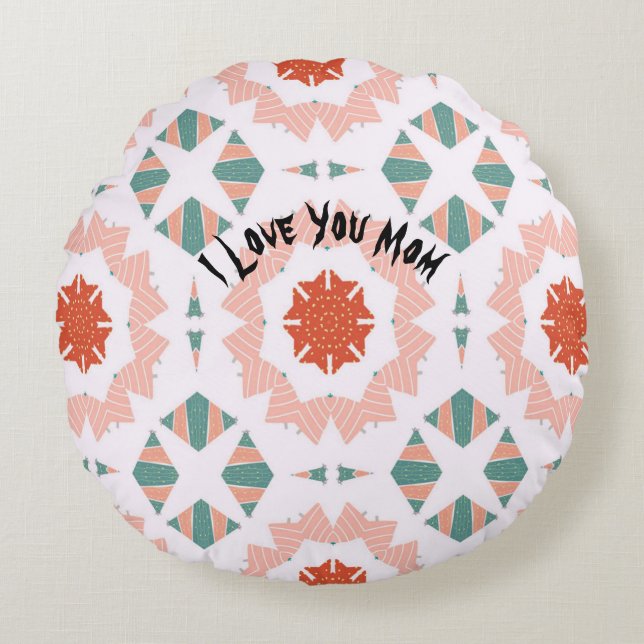 Mum Unique Luxury Living Round Pillows (Front)