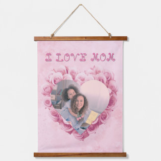 Mum valentine photo hanging tapestry