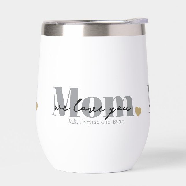 Mum We Love You Black Script (Left)