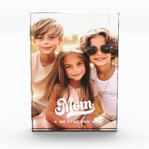 Mum we love you hearts mothers day photo block