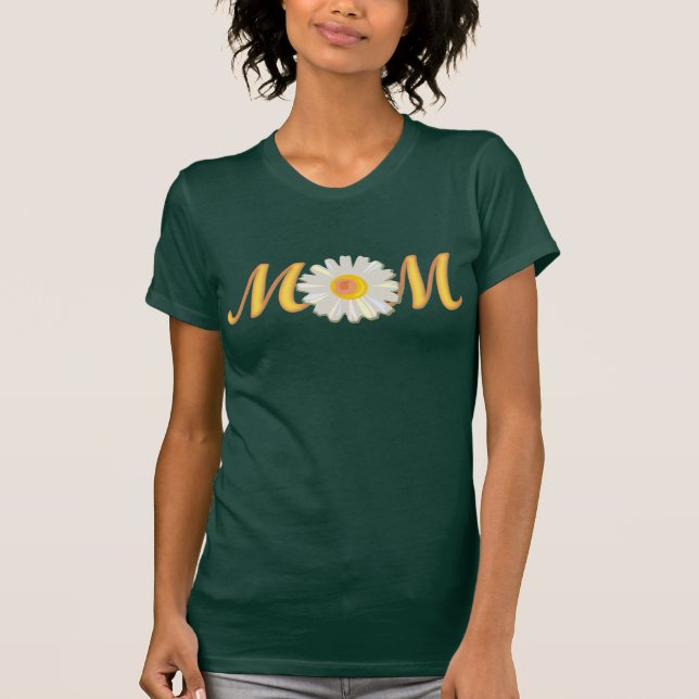 Mum White Daisy T-Shirt (Front)