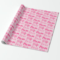 Mum wife boss light pink custom script cute modern