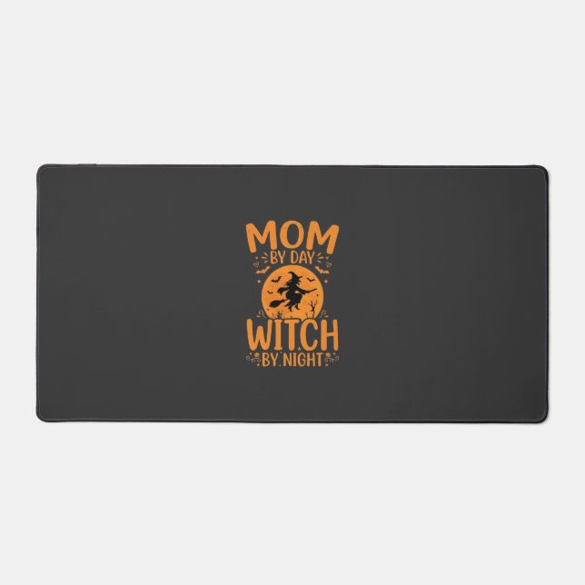 Mum Witch Halloween Design Desk Mat (Front)