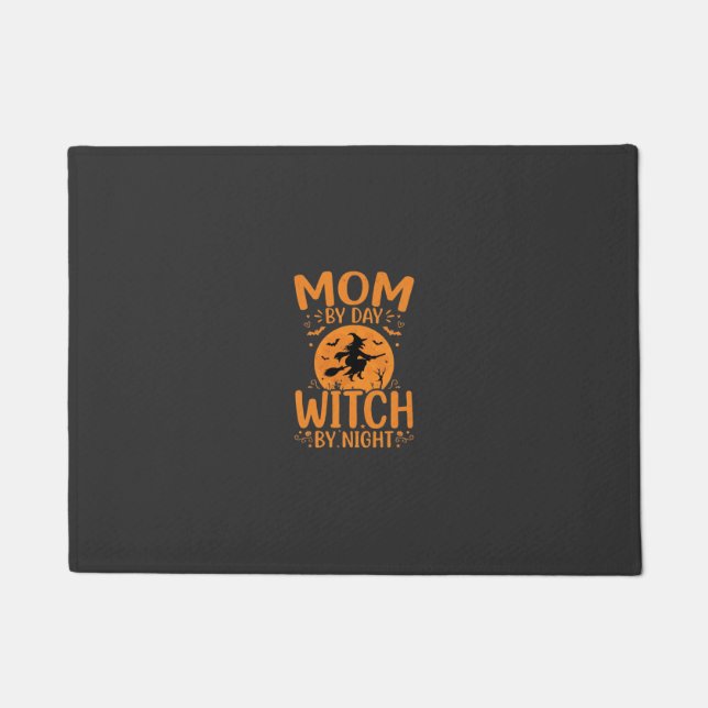 Mum Witch Halloween Design Doormat (Front)