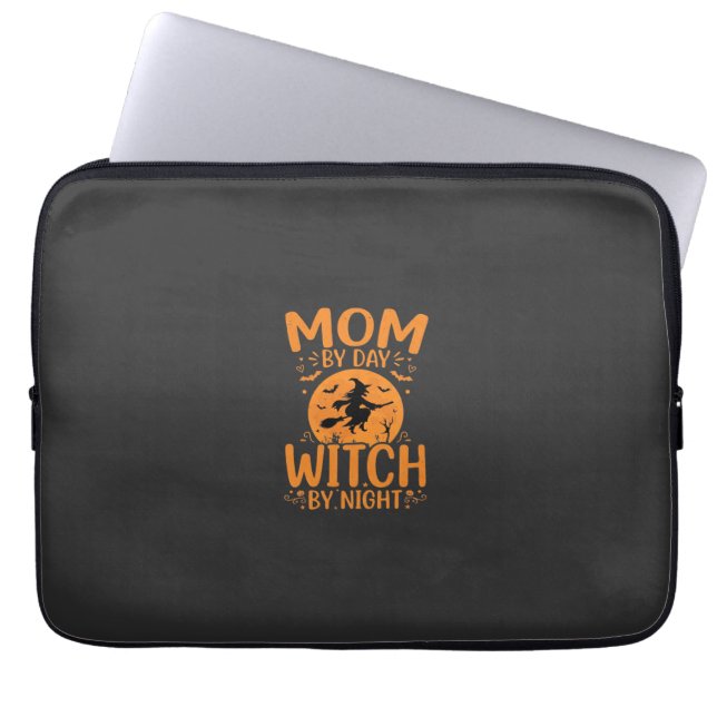 Mum Witch Halloween Design Laptop Sleeve (Front)
