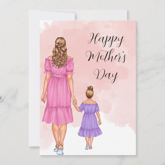 Mum with Daughter Mothers Day Card (Front)