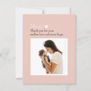  "Mum" with Heart & Custom Message -  Postcard