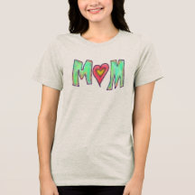 Mum With Heart Hand Drawn Art