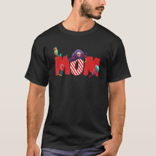 Mum With Pirate's Hat Parrot Men Women T-Shirt