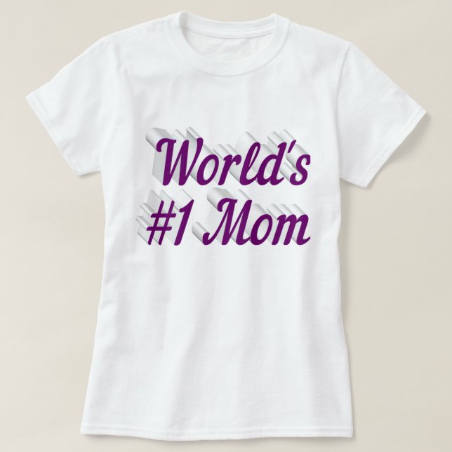 Mum with purple text T-Shirt (Design Front)