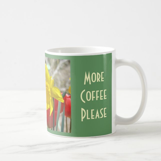 Mum with two kids More Coffee Please mugs Daffodil (Right)