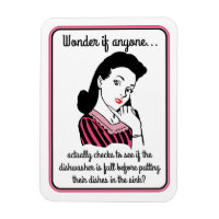 Mum Wonders Retro Fun Kitchen Magnet