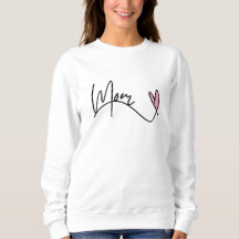 Mum Word Beautiful Font with Pink Heart Writing