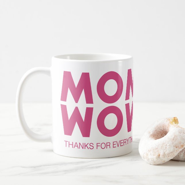 Mum, Wow! Coffee Mug (With Donut)