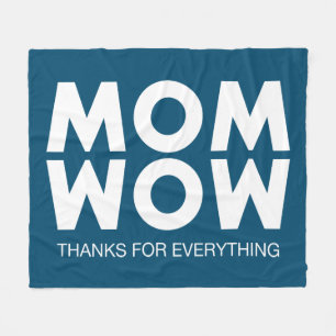 Mum, Wow! Fleece Blanket