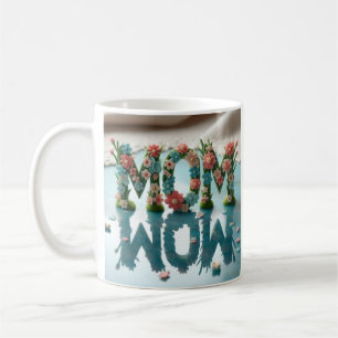 Mum Wow Ornate Floral Coffee Mug