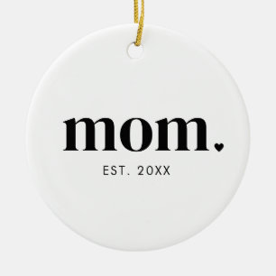 Mum Year Established Ceramic Tree Decoration
