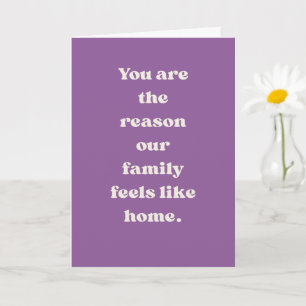 Mum You Are Home Family Love Heartfelt Card