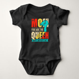Mum You Are The Queen Baby Bodysuit