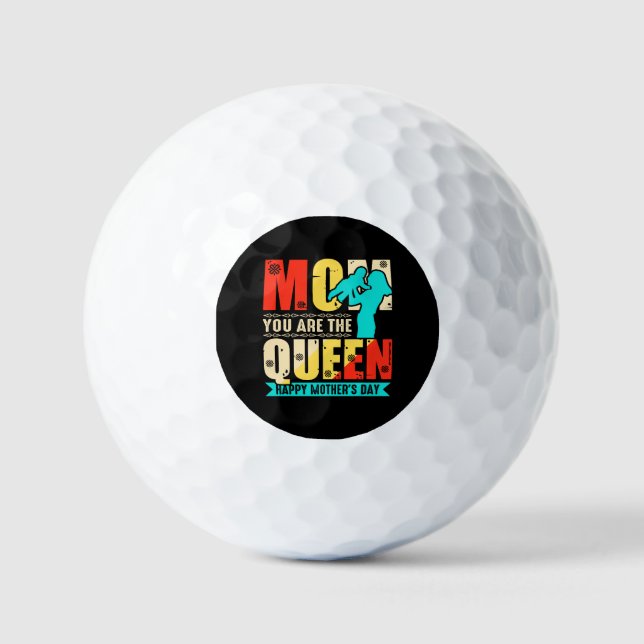 Mum You Are The Queen Golf Balls (Front)