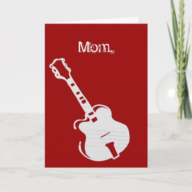 Mum, you rock holiday card (Front)