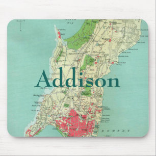 Mumbai Early Map Mouse Pad