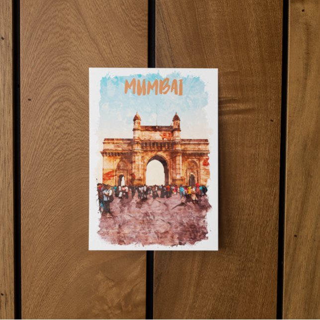 Mumbai Gateway of India Monument Postcard (mumbai gateway india postcard)
