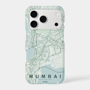 Mumbai India City Map Minimal Design