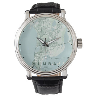 Mumbai India City Map Minimal Design Watch