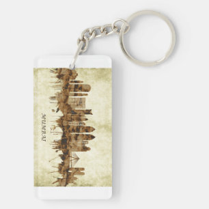 Mumbai India Cityscape Key Ring