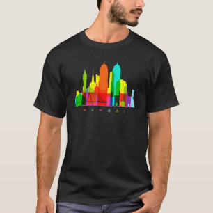 Mumbai India Skyline Indians City Colourful Indian T-Shirt
