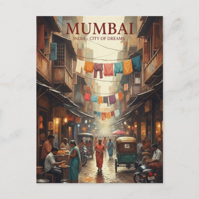 Mumbai Travel Souvenir Postcard (Front)