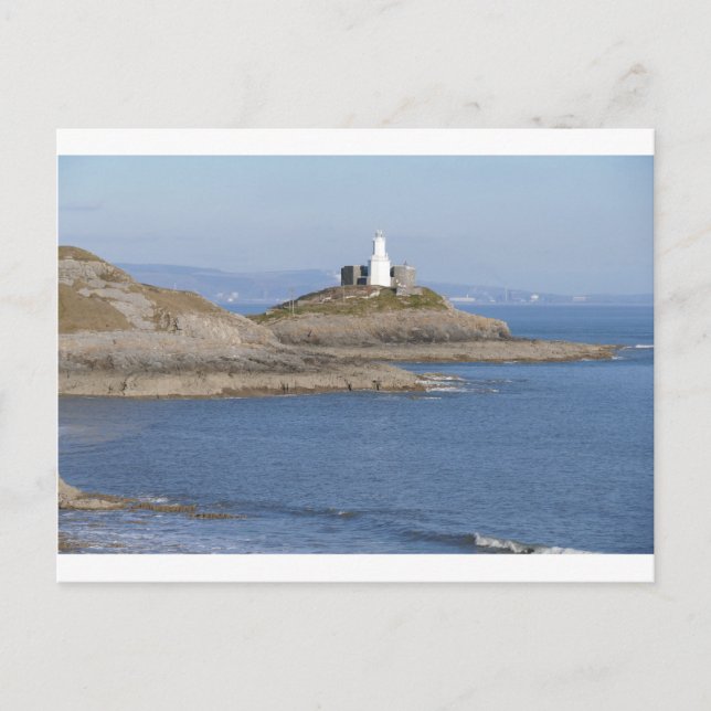 Mumbles Lighthouse, Mumbles Postcard (Front)