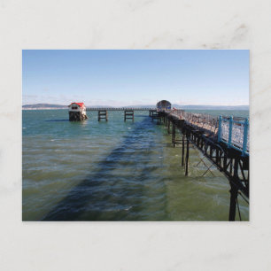 Mumbles pier and lifeboat stations, Swansea Postcard