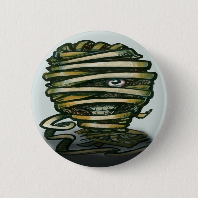 Mummy 6 Cm Round Badge (Front)