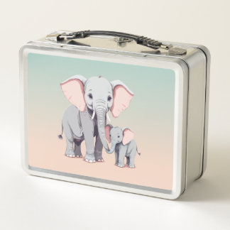 Mummy and baby elephant lunchbox